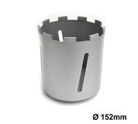 Fresa foretto al diamante per carotatrice Ø 152 mm - lunghezza 160mm