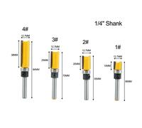 Fresa fresa per taglio bordo dritto 1/4 gambo pulizia taglio a filo