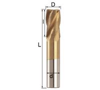 Fresa frontale a 4 taglienti lunghezza 69 mm codice F007/08 marca FERVI