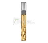 Fresa frontale per sgrossatura 4 taglienti HSS TiN Fervi F007 da 6-25 mm