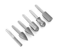 Fresa in Acciaio Al Tungsteno Punta per Molatura per Incisione su Metallo Fresa Rotativa Gambo 6 Mm Grana 30# Ad Alta Efficienza con Durezza di Lavorazione Fino a HRC70 per