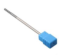 Fresa in metallo duro 3 mm 4 lame 100 mm codolo lungo CNC | 4 taglienti, durezza HRC45, per acciaio e leghe, qualità della superficie precisa