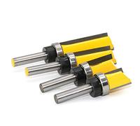 Fresa per copiare, router di fresa a legno coda 8 mm lama 20 mm in acciaio alleato di alta qualità per lavorazione del legno massello/pannello di particolati/MDF a mano, giallo (8 x 3/4 x 20 mm) 1