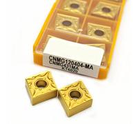 Fresa Per Estremità Interna Dell'utensile Per Durezza Della Lama In Metallo Duro Da 10 Pezzi(CNMG120404-MA KT6020)
