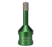 Fresa per fori filettata industriale M14 con rivestimento diamantato per taglio rapido e pulito su vetro e superfici ceramiche, taglierina diamantata professionale per pietra