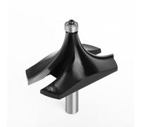 Fresa per fresa in acciaio temprato con gambo da 12 mm, grande angolo rotondo sopra il bordo del legno, strumento di instradamento per armadietti, cassetti, taglierina per legno anti contraccolpo