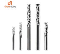 Fresa per la lavorazione del legno Taglio SU e GIÙ 2 flauti Utensile per fresatura in metallo duro a spirale, punta per fresa, punte per fresa per legno a compressione