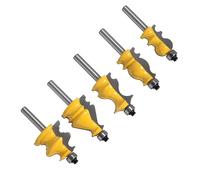 Fresa per legno, 1 pezzo, con gambo da 8 mm e base per stampaggio, set di punte per fresa CNC, per lavorazione del legno, per utensili (NO1)