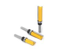 Fresa per legno, 1 pezzo, punta dritta con gambo da 8 mm, in carburo di tungsteno, a doppia scanalatura, per fresatura e fresa per legno (8 x 19,05 x 38,1)