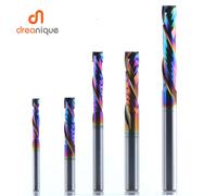 Fresa per Legno a 2 Taglienti con Taglio UP & DOWN, Utensile a Spirale in Carburo per Fresatura e Compressione del Legno