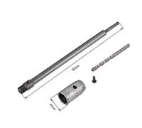 FRESA PER MURO A TAZZA 40 MM ASTA PROLUNGA 50 CM PER TRAPANO ATTACCO SDS PLUS