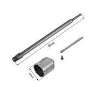 FRESA PER MURO A TAZZA 60 MM ASTA PROLUNGA 50 CM PER TRAPANO ATTACCO SDS PLUS