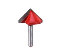 Fresa per Scanalatura V Taglierina per Intaglio a Forma di V per Lavorazione del Legno Fresa con Gambo da 1/4" Punta per Smusso Taglio a Doppio Taglio, per Acrilico MDF PVC Incisione 3D