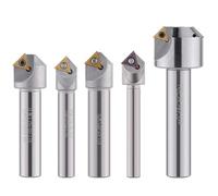 Fresa per smussare, fresa per legno TCM Utensile for smusso a 45 gradi 12 16 20 mm C20-40-120 Tornio CNC Fresa for acciaio al tungsteno TCMT Inserto in metallo duro Fresa(C20 35 120 2T)