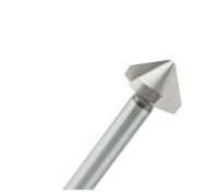 Fresa per smussatura a 90° Punta for smussatura a 90 gradi con gambo dritto in acciaio rapido - Punta for sbavatura di viti svasate a triplo/singolo bordo, set da 1/5/10 pezzi(1 Flute,6.3MM_1PCS)