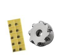 Fresa Per Spianatura A 45 Gradi Disco Da 160 Mm CNC TOOL Testa Per Fresa Ad Avanzamento Rapido Con Inserto Bifacciale SNMU SNMX SNGX1205(B FMA45R-160-40-10T)