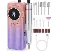 Fresa per Unghie,35000RPM Lima Elettrica per Unghie, Velocità Regolabile, Frese per Unghie, Nail Drill, Manicure e Pedicure Elettrico, Fresa Per unghie professionale,Regalo per Ragazze Donne Mamma