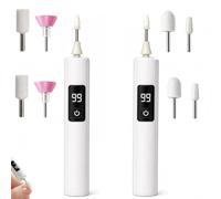 Fresa per Unghie Elettrica 2 Pezzi, Electric Nail File con Punte Leviganti