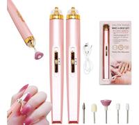 Fresa per unghie Elettrica, Portatile Professionale Manicure File, Unghie Gel Senza Fili Manicure Pedicure Set Ricaricabile Nail Drill, Strumento di Lucidatura