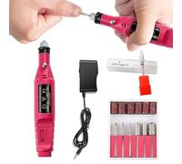 Fresa per Unghie,Fresa per Unghie Professionale 1 set Professional Electric Nail Drill Machine Macchina Manicure Pedicure Set Set di perforazione in ceramica Unghie Nail Drill Attrezzature Strumenti (