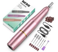 Fresa per Unghie, Fresa per Unghie Professionale Lima Elettrica per Unghie Portatile, Fresa Unghie in Gel/Semipermanente per Casa e Salone Usare, Kit Manicure e Pedicure Elettrico Nail Drill
