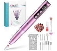 Fresa per Unghie,Lima per Unghie Elettrica Senze Fili,35000 RPM Manicure Elettrico con Display LED, 5 Velocità Regolabile, per Rimozione Smalti e Gel