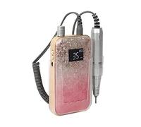 Fresa per Unghie, New Pink Gradient Professional Portable 35000 RPM Ricaricabile Nail Drill