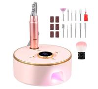 Fresa per Unghie Professionale, 13 in 1 Lima Elettrica per Unghie da 4000mAh con LED Display, 35.000RPM Fresa Unghie, Macchina per Unghie Portatile, Set di Nail Drill