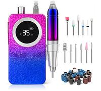 Fresa per Unghie Professionale 35000 RPM Portatile Lima Elettrica per Unghie per Manicure e Pedicure, con Display a LED per Saloni di Unghie, Manicure DIY