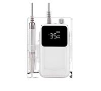 Fresa per Unghie, Rectangle Cordless Brushless Electric Nail Drill Machine 35000rpm Drill Set for Manicure Pedicure Batteria ricaricabile Wireless
