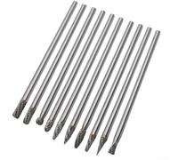 Fresa per utensili rotanti 6 x 6 x 150 mm con testa a taglio singolo in carburo massiccio e gambo da 6 mm, per la lavorazione di rame, alluminio, lega, ferro, marmo, giada, acciaio, vetro, legno e