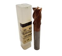 Fresa Perforata 14Mm HSS-E8 4 Fluti Alta Taglio 8% Cobalto 622 GS14