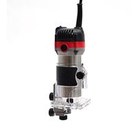 Fresa professionale per bordi da 800 W, fresatrice per legno, utensile elettrico con una sola mano, 6,35 mm, per smussatura, foratura, finitura superficiale, taglio curvo, teloni