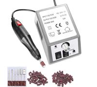 Fresa professionale per manicure e pedicure nail 20000 giri con 100 cilindri abr