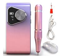 Fresa professionale per unghie, lima elettrica ricaricabile da 40000 giri/min, con design a taglio gemma e manipolo leggero, per tutte le manicure, strumento per la rimozione del gel e l'uso in salone