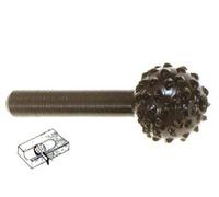 Fresa Raspa Sferica Rotativa per Legno Codolo 6 mm per Trapano Pg 5 Blister