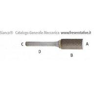 FRESA ROTATIVA IN WIDIA FORMA CILINDRICA TAGLIO 3