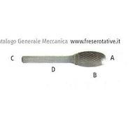 FRESA ROTATIVA IN WIDIA FORMA OVALE TAGLIO 3