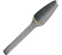 Fresa rotativa metallo duro a lancia raggiata