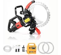 Fresa Scanalatrice Elettrica con Motore Brushless, Due Lame Diamantate E Raffreddamento Ad Acqua, Ideale per Trancia Calcestruzzo E Piastrelle