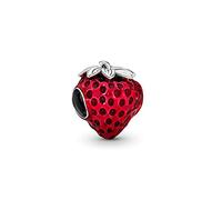 Fresa sin semillas Charm 925 Sterling Silver Pendant,Girl Jewelry Beads Gifts for Pandora Women Bracelet&Necklace A0102