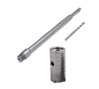 FRESA TAZZA 35MM CAROTATRICE MURO 35 MM ASTA PROLUNGA 60CM DA TRAPANO SDS PLUS