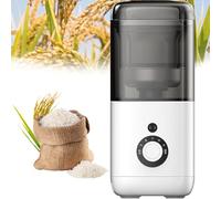 Fresatrice automatica per riso, separatore portatile per crusca di riso da 300 W con timer intelligente, 7 marce, facile da pulire, capacità 480 ml per uso domestico