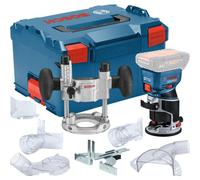 Fresatrice Bosch GKF 18V-8 30000 RPM Batteria Nero Blu