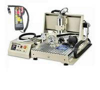 Fresatrice CNC per metallo Router Fresa 6040 USB 4 Axis Kit 1,5 KW Macchina per Incisione Router Strumento per Incisione Fai Da Te Mini Fresatrice per Metallo, Legno, Vetro Pietra