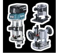 Makita Rifilatore fresatrice DRT50RTJX2 18V 5Ax2 BL + ACC.