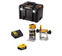 Fresatrice DeWALT DCW604P1T (1 x 5,0 Ah + DCB115 + TSTAK VI)