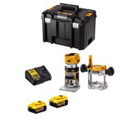 Fresatrice DeWALT DCW604P2T (2 x 5,0 Ah + DCB115 + TSTAK VI)