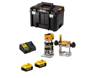 Fresatrice DeWALT DCW604P2T (2 x 5,0 Ah + DCB115 + TSTAK VI)