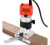 Fresatrice elettrica verticale per legno Router Trimmer Trim Router 30000r / min Fresatrice verticale per bordi in alluminio con base trasparente
